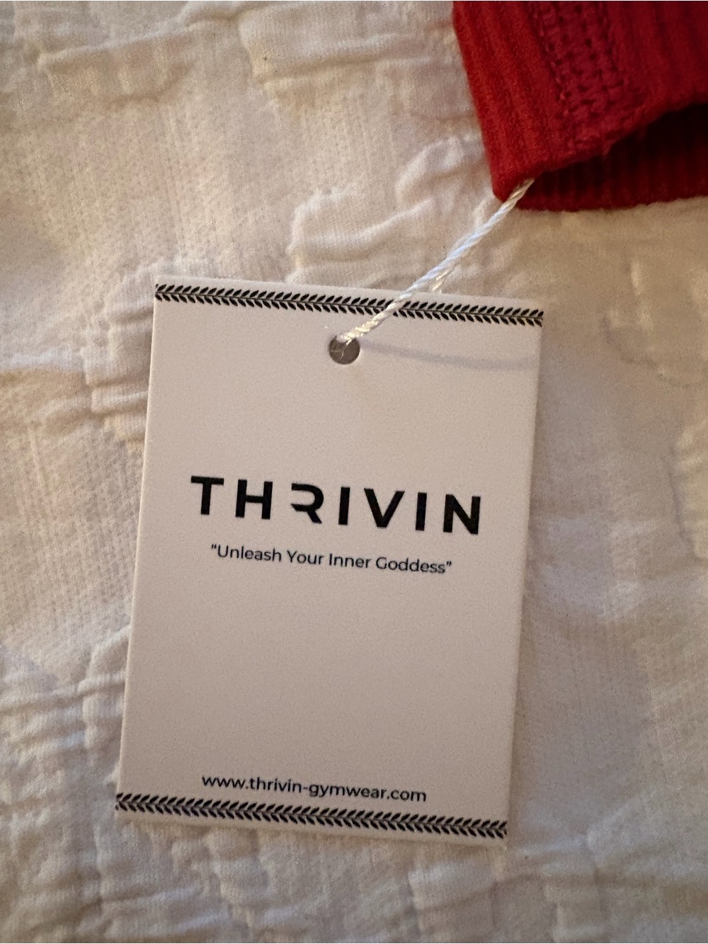 Thrivin Red Athletic leggings- NWT